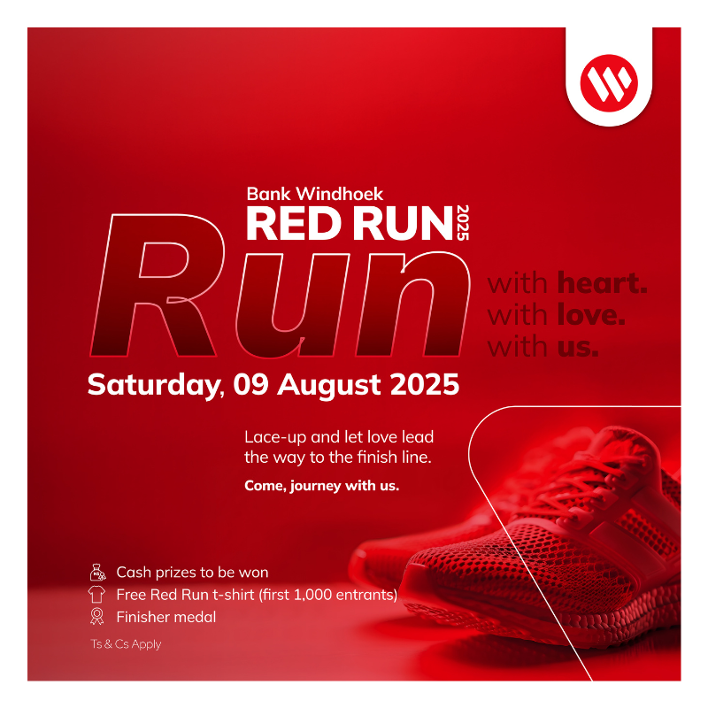 Bank Windhoek Red Run 2025 logo