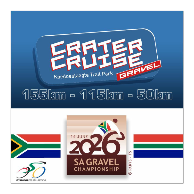 Crater Cruise Gravel and SA Gravel Championship 2026 logo