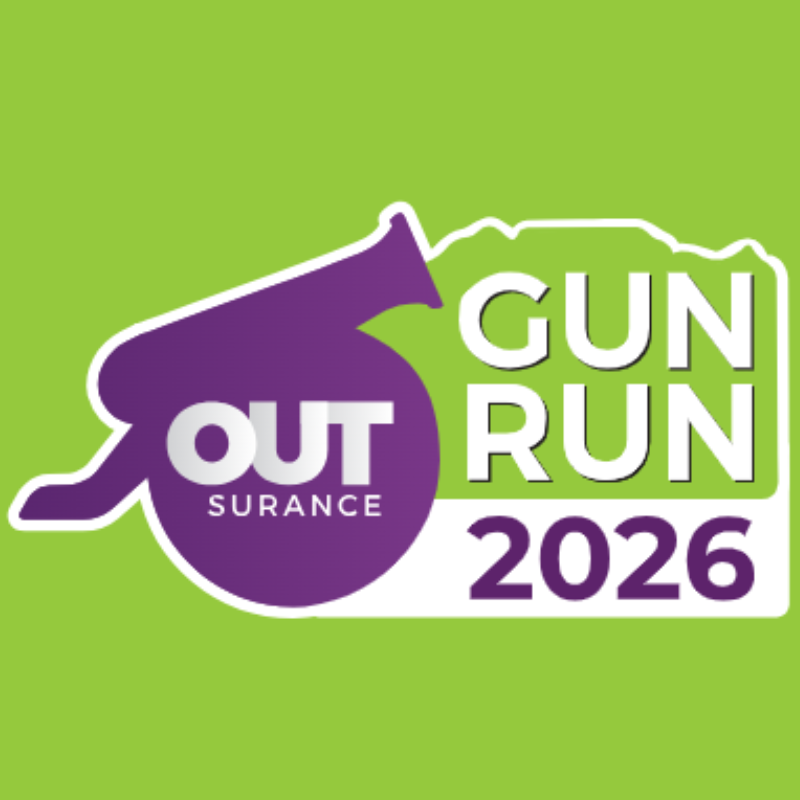 OUTsurance 2026 Gun Run Trail Run logo
